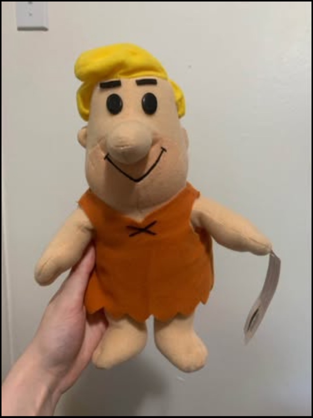 Cartoon Network flintstones Plush in Orange Outfit and Cream Skin nwt